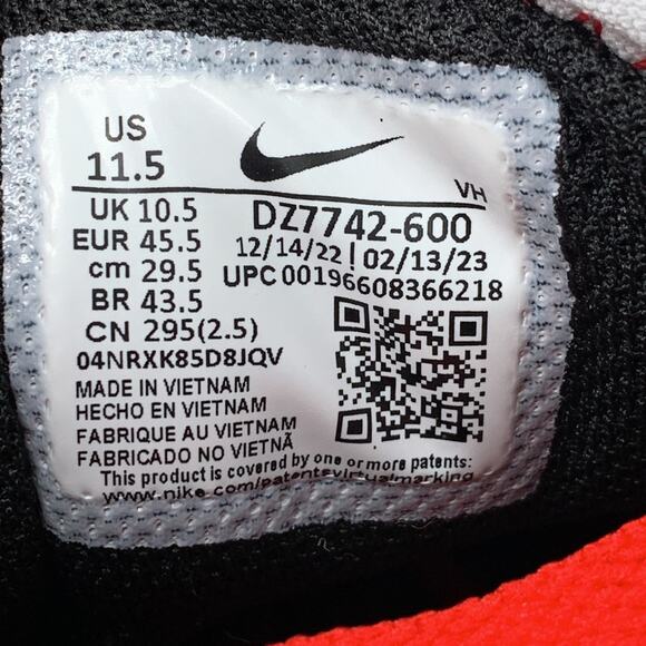 Nike Air Max SYSTM Red Georgia Running Shoes DZ7742-600 Men's Sz 11.5‎ NEW! - Picture 5 of 10